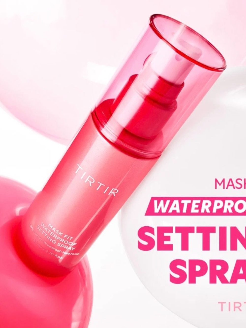 TIRTIR Mask Fit Waterproof Makeup Setting Spray, sealed new in box